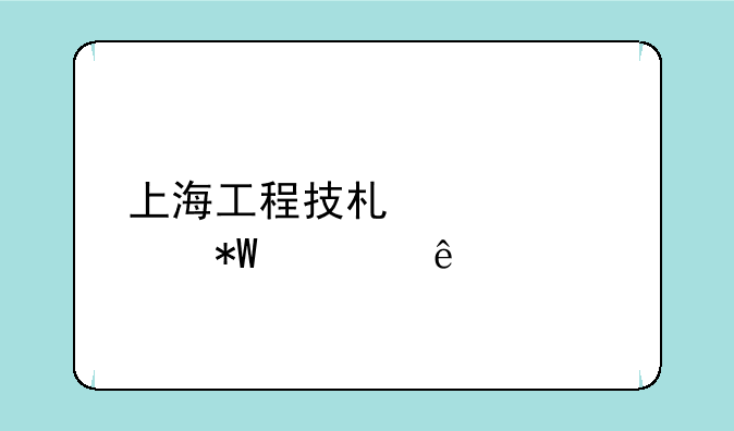 上海工程技术大学投档线